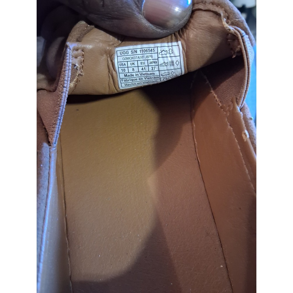 UGG Jass Chestnut Brown Suede Slip On Sneakers Shoes 1106545 Womens 10 - Picture 8 of 8